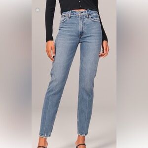 Abercrombie & Fitch The Mom High Rise Jean Curve Love Size 24 00. 1605